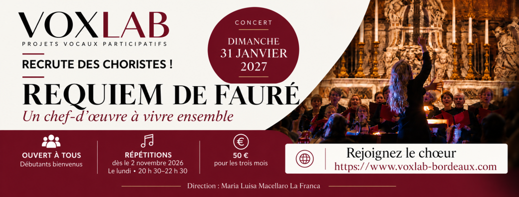 Voxlab cotisation coeur éphémère Requiem Fauré