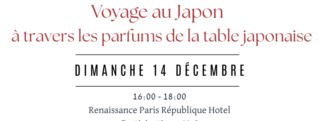 Voyage au Japon à travers les parfums de la table japonaise