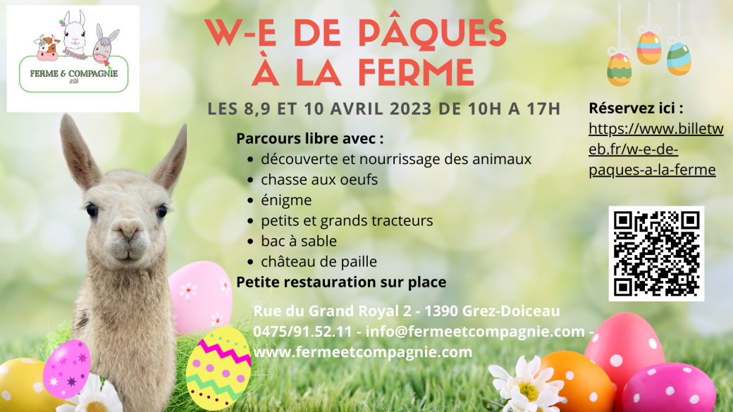 W-e de Pâques à la ferme