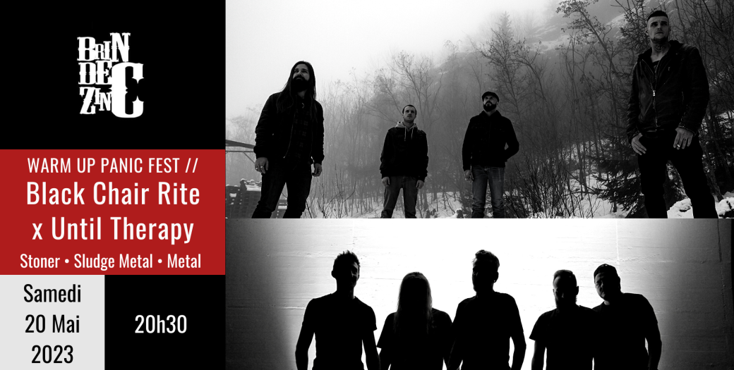 WARM UP PANIC FEST //  Black Chair Rite x  Until Therapy (Stoner • Sludge Metal • Metal) 