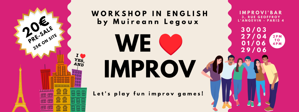We ♥️ Improv - a fun workshop in English 