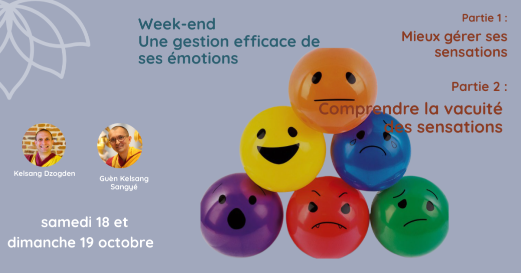 WE thématique (Week-end entier) : Une gestion efficace de ses émotions