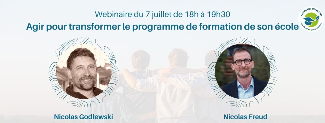 Webinaire "Agir pour transformer le programme de formation de son école"