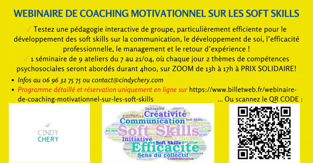 Webinaire de coaching motivationnel sur les Soft Skills