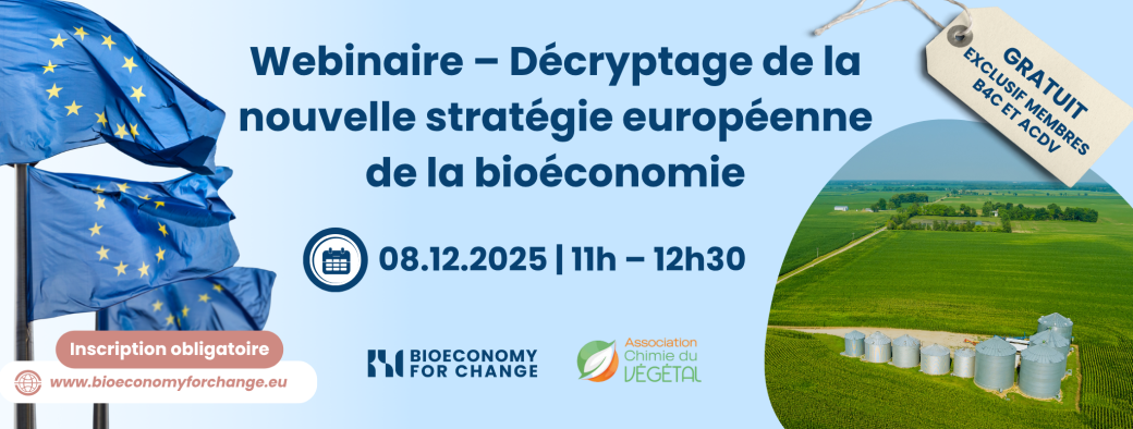 Webinaire Décryptage de la nouvelle stratégie européenne en matière de bioéconomie