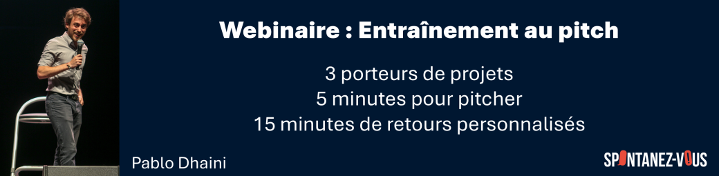 Webinaire : Entraînement au pitch