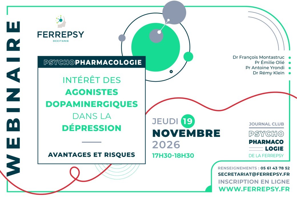 Webinaire - Intérêt des agonistes dopaminergiques dans la dépression