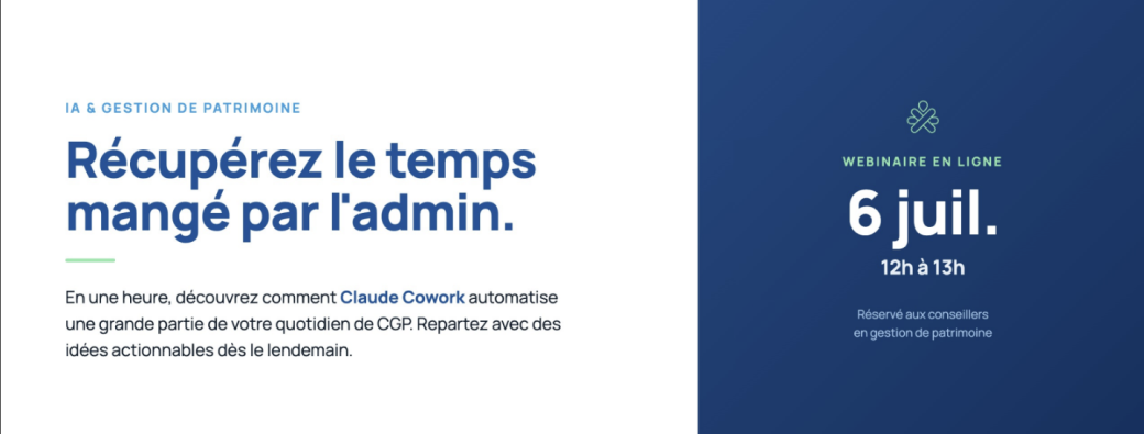 Webinaire : l'IA pour les CGP