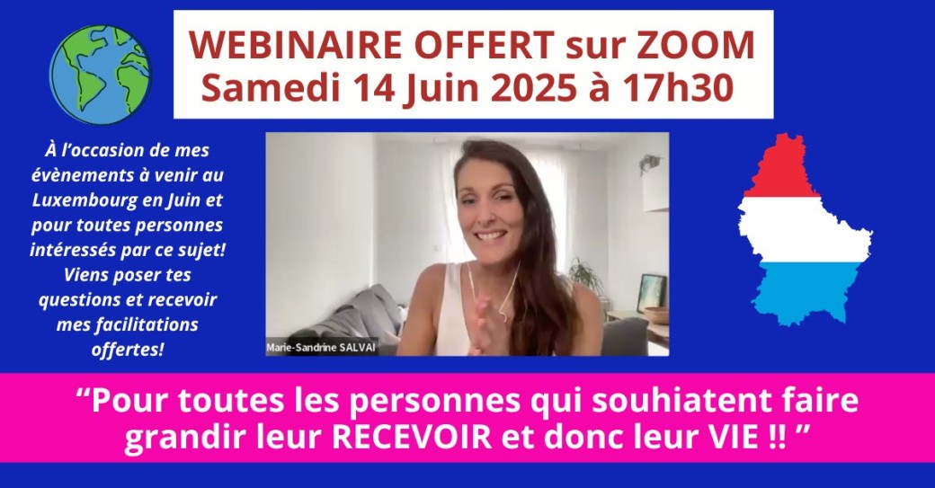WEBINAIRE OFFERT "RECEVOIR"