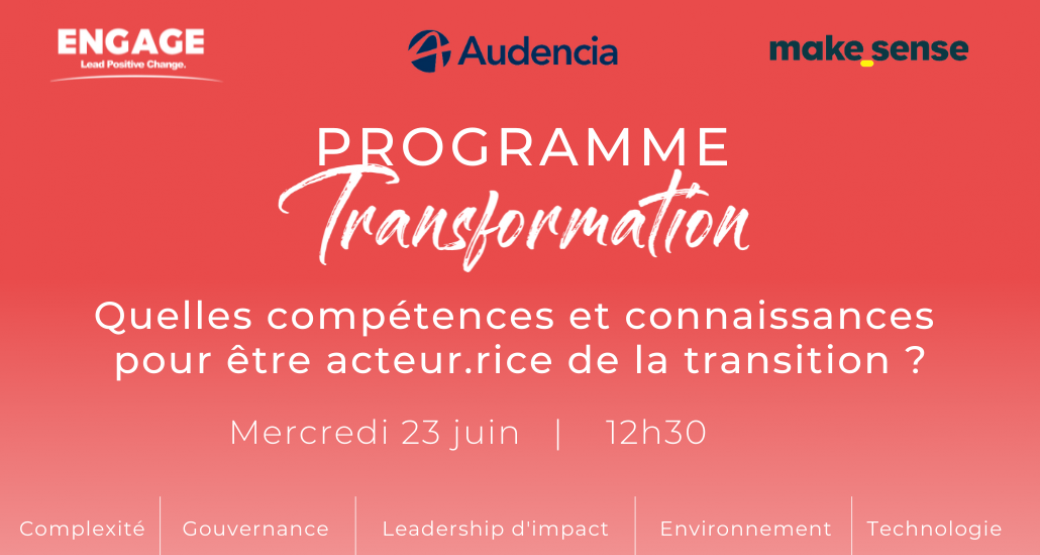Webinaire "Quelles compétences et connaissances pour être acteur.rice de la transition ?"