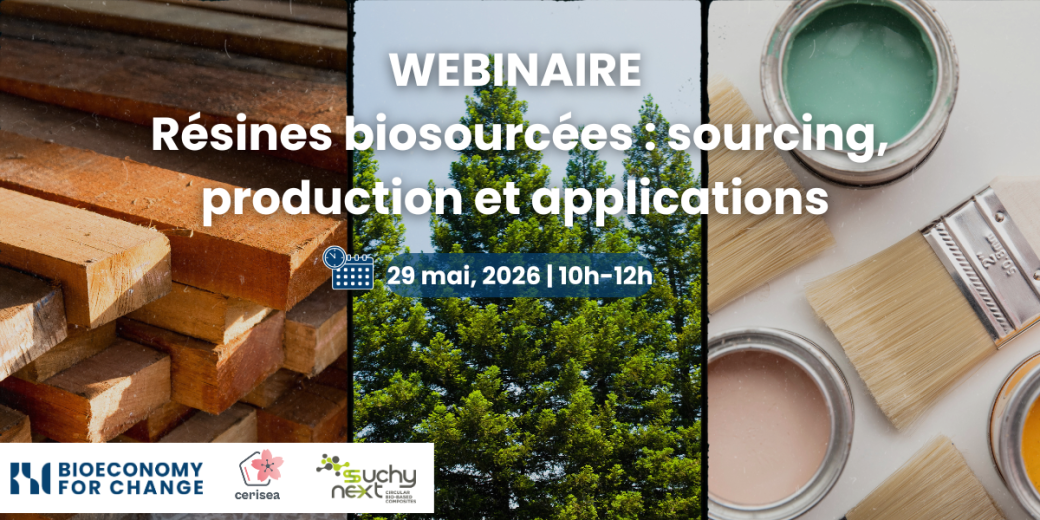 Webinaire Résines biosourcées : sourcing, production et applications