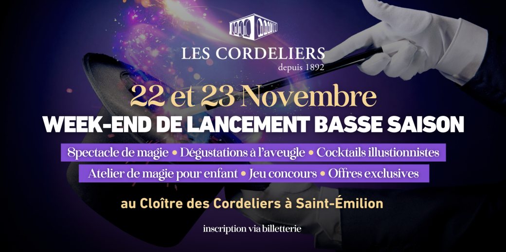 WEEK-END DE LANCEMENT MAGIQUE 22&23 NOVEMBRE