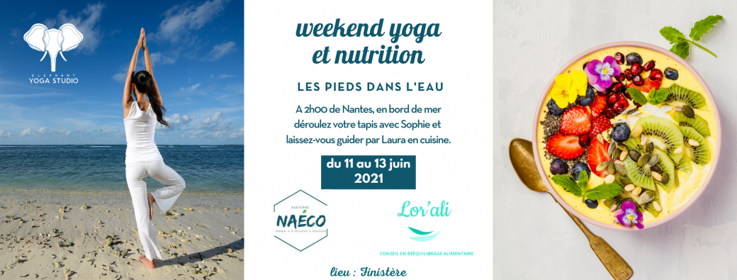 Weekend en juin Yoga et Nutrition - Les pieds dans l'eau
