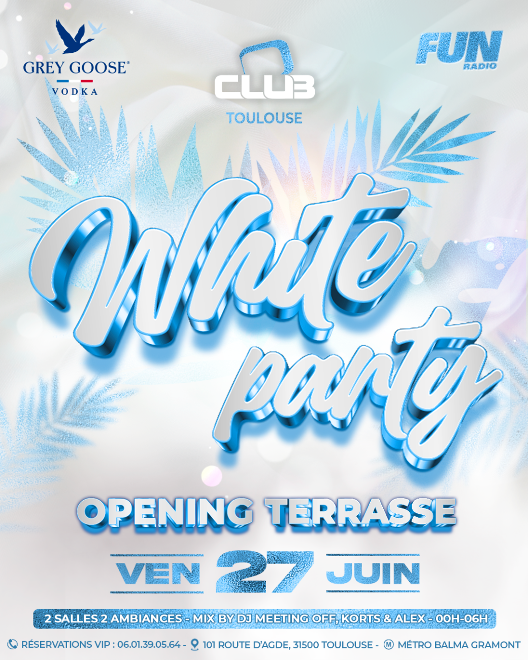 WHITE PARTY OPENING  - Free Pass 00H-01H 