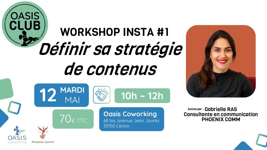 Workshop Insta #1 : Définir sa stratégie de contenus 
