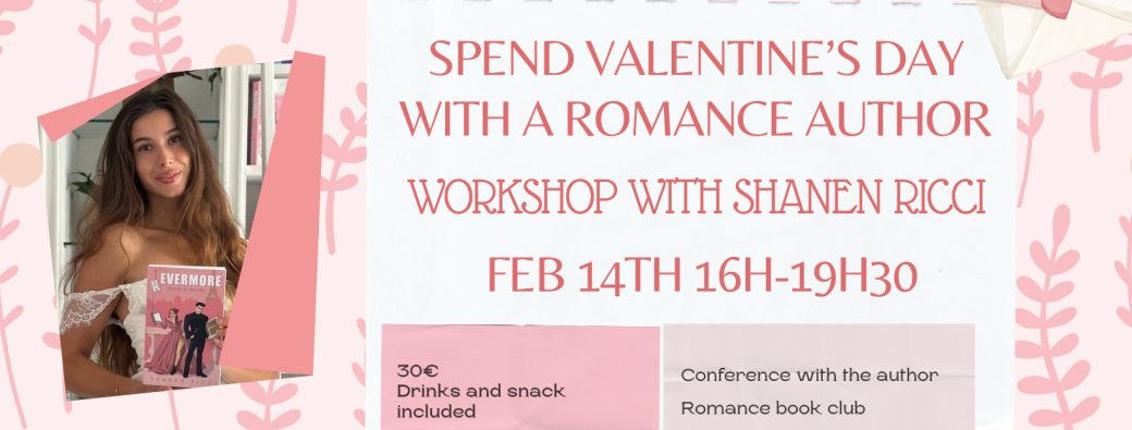 Workshop with Shanen Ricci - Spend Valentine's Day With a Romance Author
