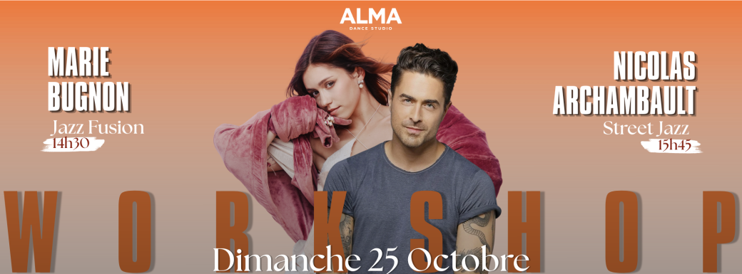 Workshops Marie Bugnon & Nicolas Archambault @ALMA DANCE STUDIO