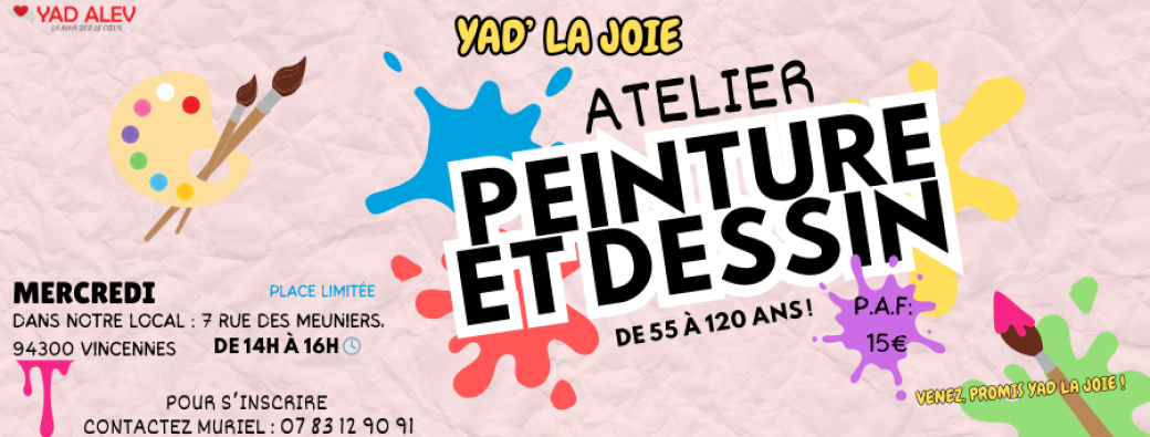 YAD LA JOIE - Atelier PEINTURE et DESSIN 