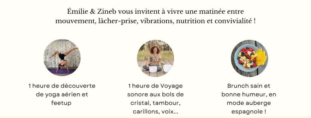 Yoga aérien & Voyage aux bols de cristal ~ puis Brunch bonne humeur ! Dimanche 11 octobre 2026