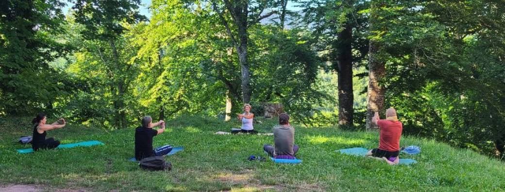 Yoga doux au château de Wangenbourg
