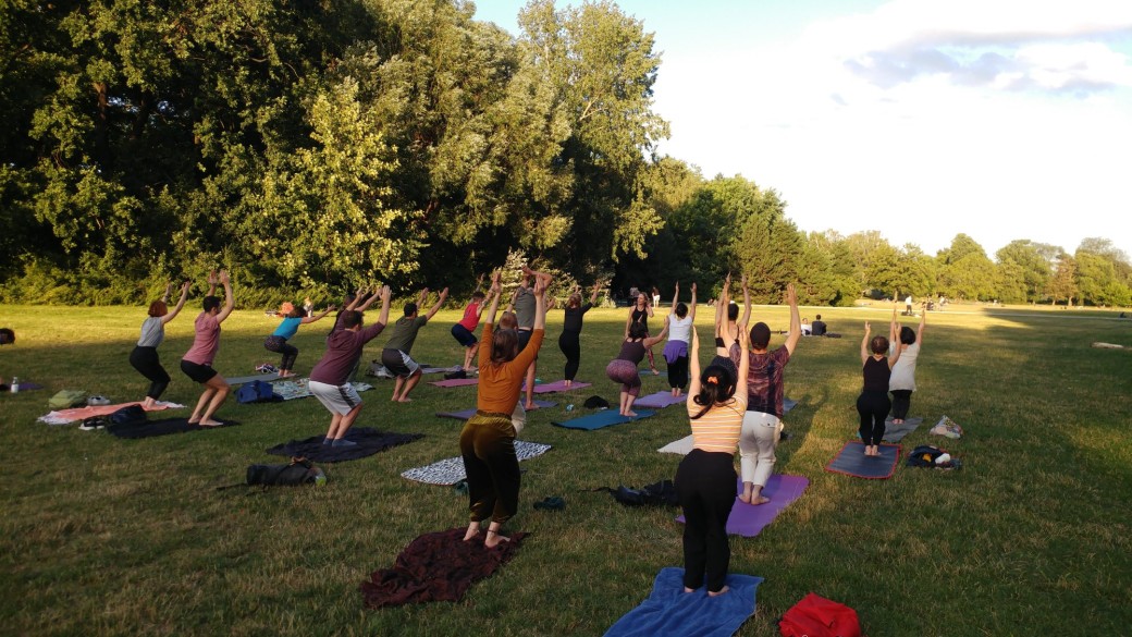 Yoga en plein air au Jardin des plantes