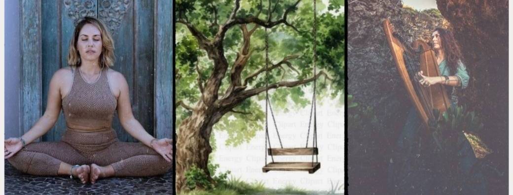 Yoga harpe au jardin 
