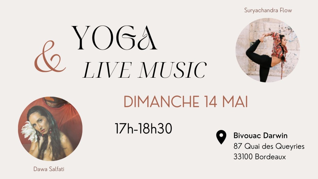 YOGA & LIVE MUSIC à DARWIN / Suryachandra Flow x Dawa Salfati - 14 MAI