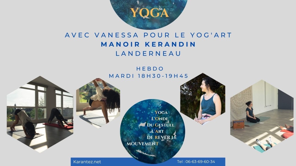Yoga. Les mardis 18H30. Manoir de keranden, Landerneau.