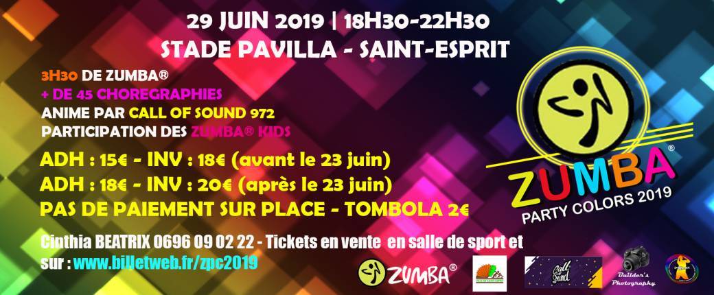ZUMBA PARTY COLORS 2019