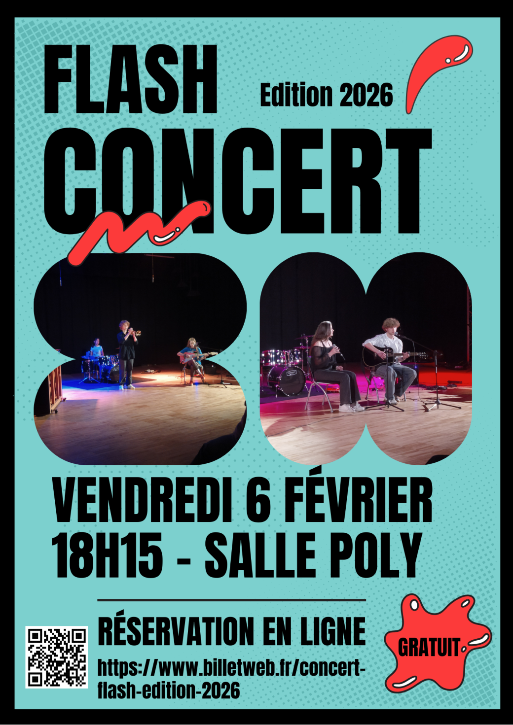 Tickets : CONCERT FLASH Edition 2026 - Billetweb