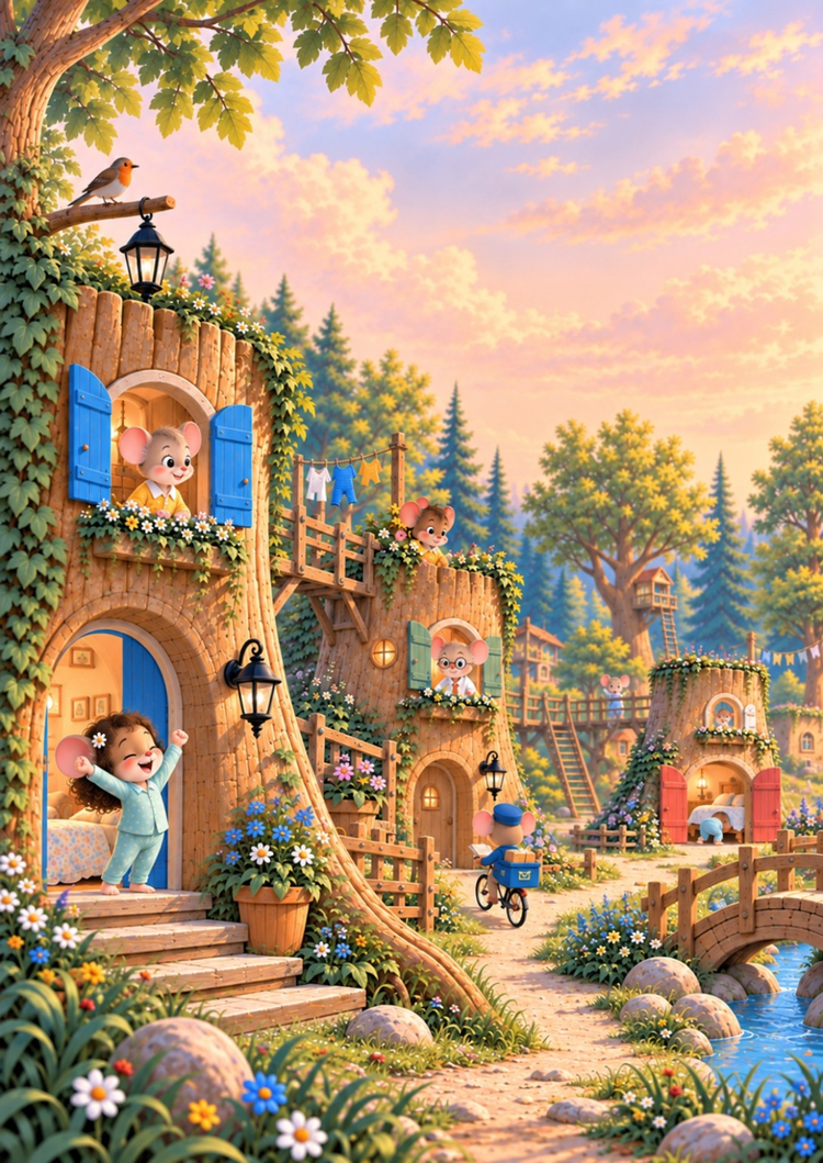 Le village de Toki se réveille