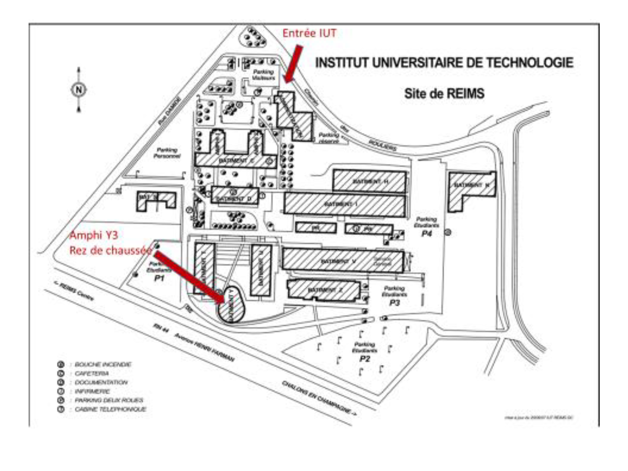 Plan d'accès IUT DE REIMS