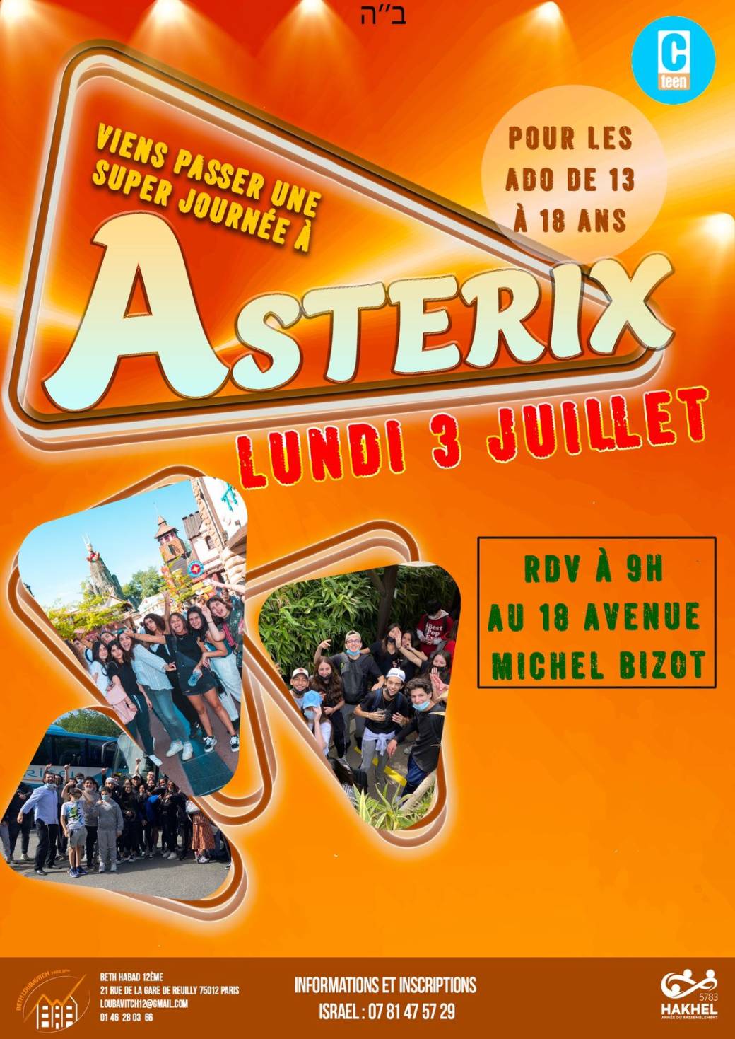 Tickets Journée Asterix by Cteen 12 Billetweb