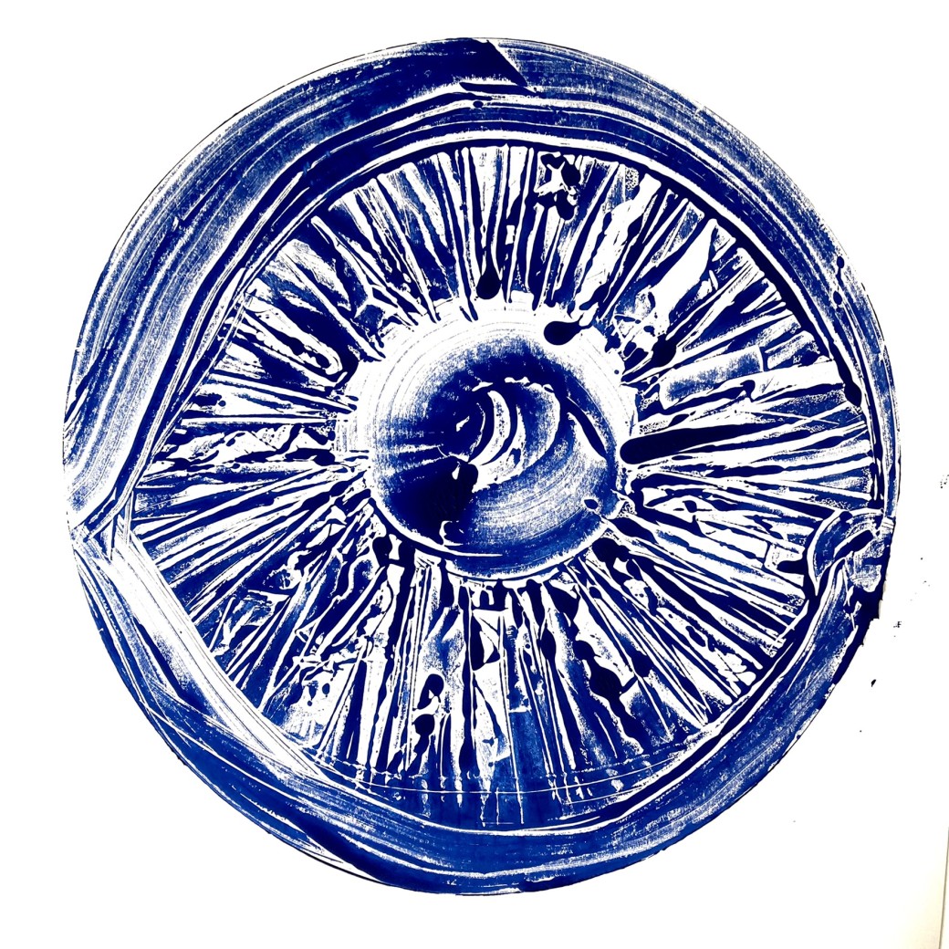 Rouleau De Gravure 10 Cm - Caoutchouc Souple - Poignée Confortable - Pour Impressions, Monotype, Artisanat - Rouge - 11