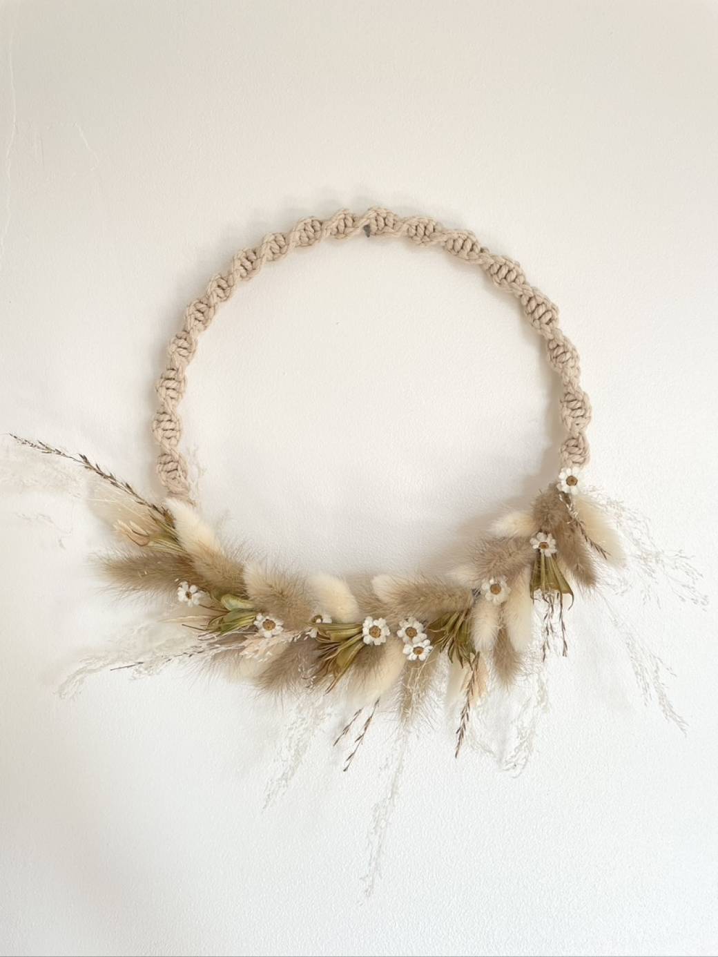 Couronne D'étoile En Fil Métallique Doré - Diamètre 32 Cm - Décoration Murale Macramé, Pentagramme, Pour Noël, Mariage