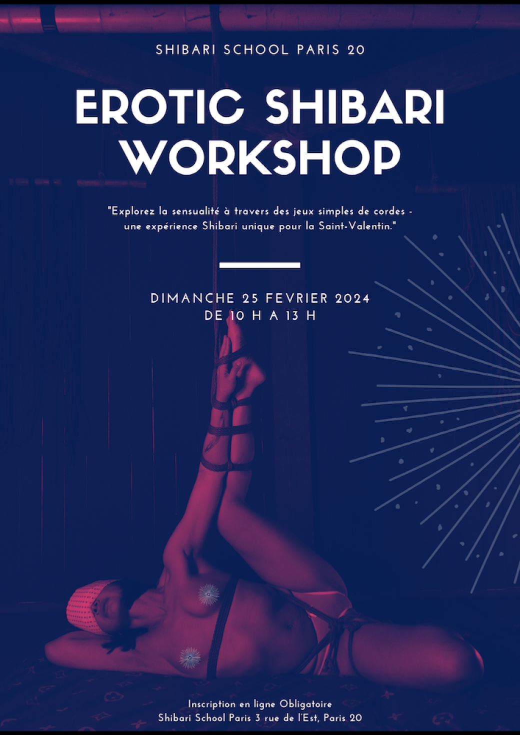 Tickets : COURS DE SHIBARI AVEC SEB KINBAKU ET MALICE - Billetweb